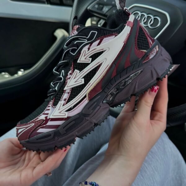 OFF WHITE BE RIGHT BACK BURGUNDY