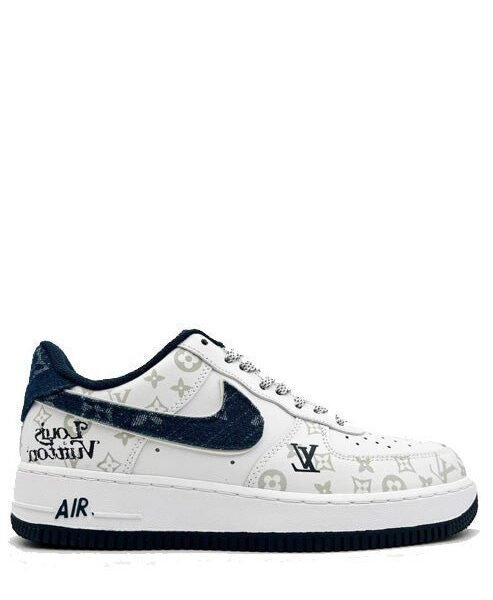 Nike AirForce 1 X Louis Vuitton Denim Blue
