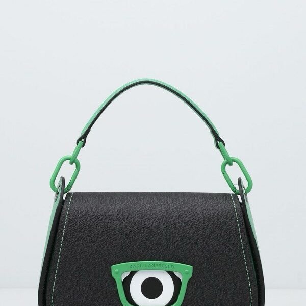 Karl Lagerfeld x Darcel Disappoints Print Crossbody Bag Black With OG Box & Dust Bag (KB032 BLACK)(LB)