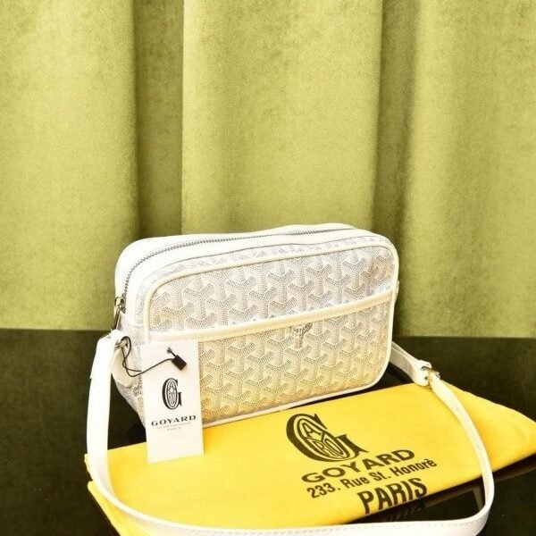 Goyard Paris Cap-Vert PM Unisex Sling Bag With Dust Bag (GY White) (LB)