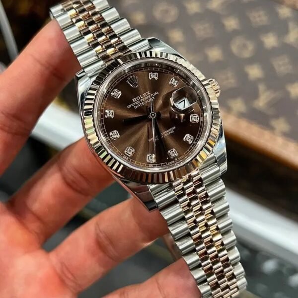 ROLEX DATE JUST ROSE GOLD DAIMOND